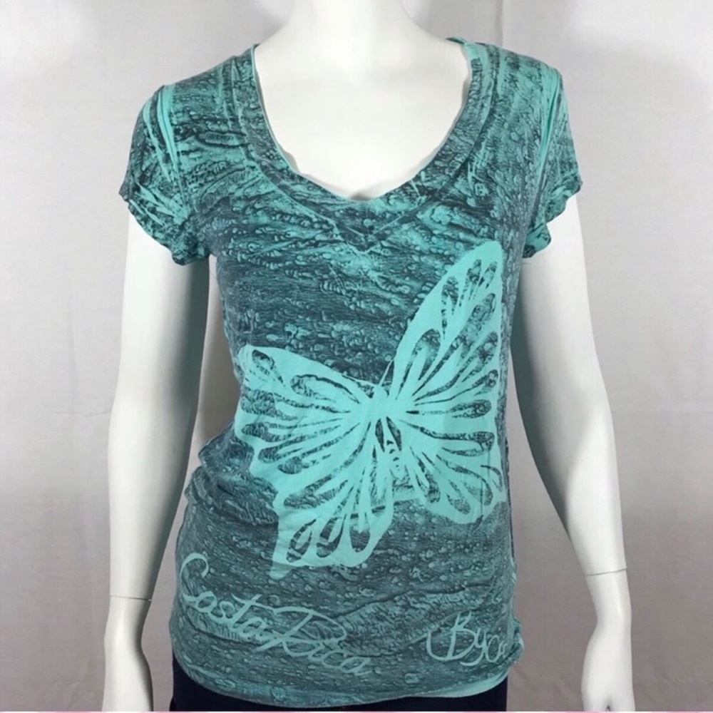 Costa Rica Butterfly Graphic Top